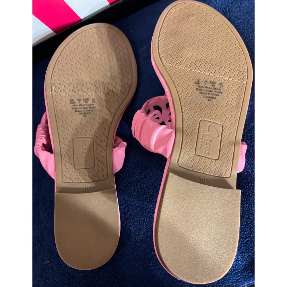 Circus by Sam Edelman Camara Pink Confetti Sandals NWT SZ 10 - Picture 4 of 8